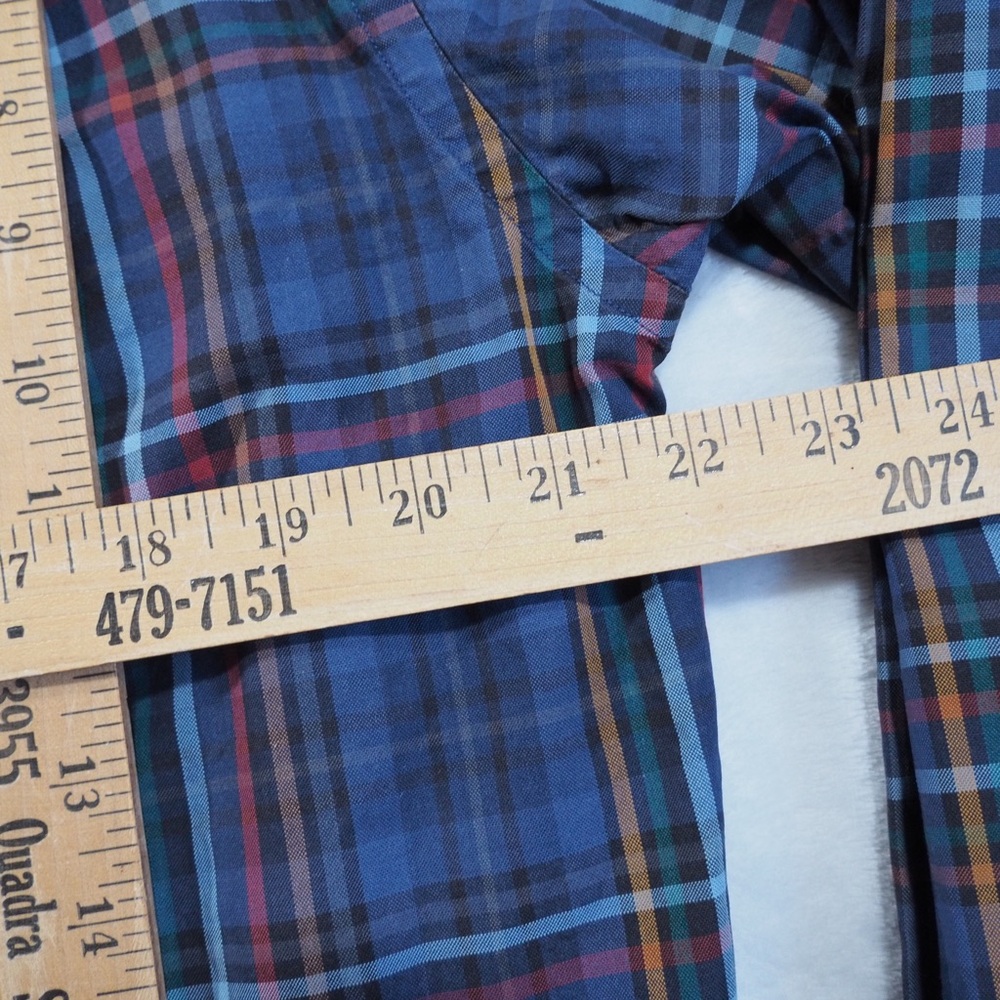 Paul & Shark Sz 42 Blue Multi-Color Plaid Button-Down Shirt - Picture 8 of 9